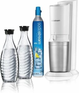 SodaStream Crystal Bruiswatertoestel - Megapack - White - met 2 Glazen karaffen