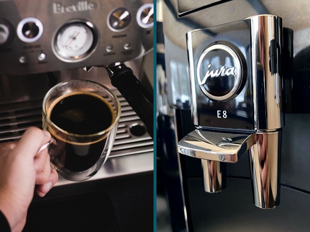 Vergelijking van de koffiemerken van Breville en Jura