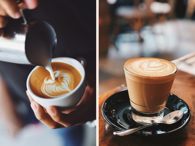 Latte v Cortado, Vergelijking van de verschillende koffiesoorten