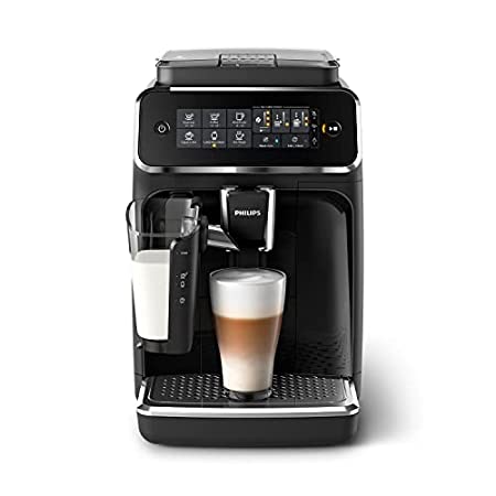 Philips 3200 serie volautomatische espressomachine met LatteGo, zwart,