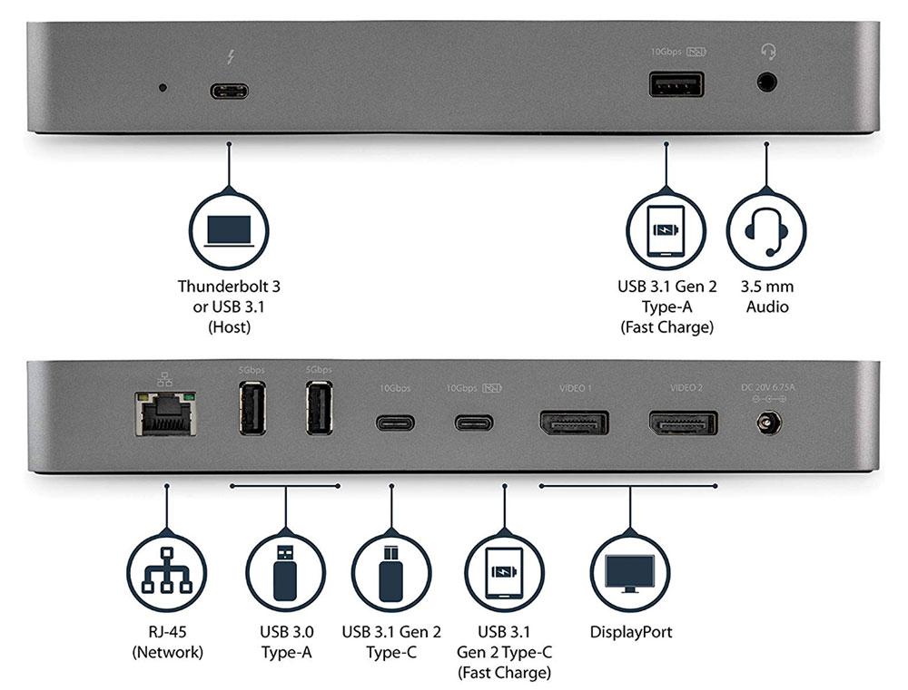 StarTech Thunderbolt 3 USB-C Docking Station - Een universeel dock