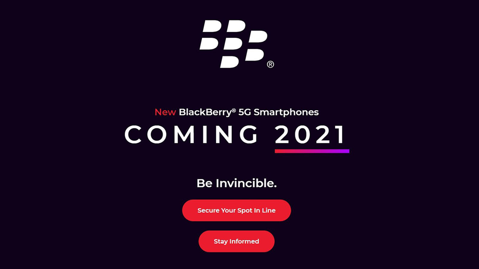 OnwardMobility BlackBerry binnenkort 2021 in 2022