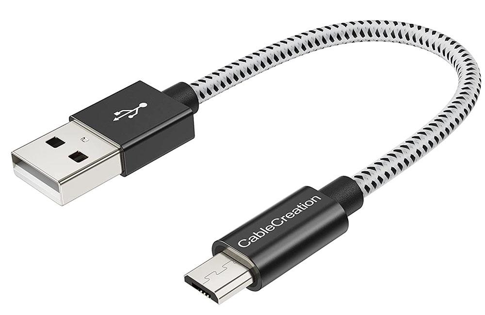Beste korte Micro USB kabel (USB-A naar Micro USB)