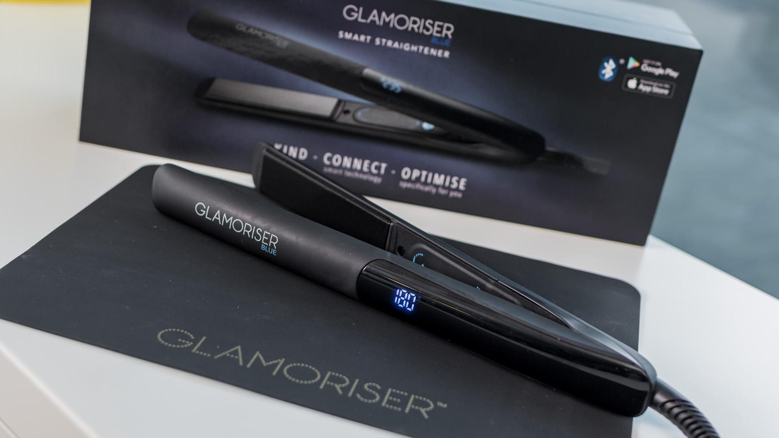   Glamoriser Blue Smart Straightener - Bluetooth ingeschakeld