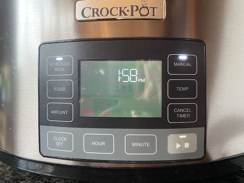 Crock-Pot bedieningspaneel