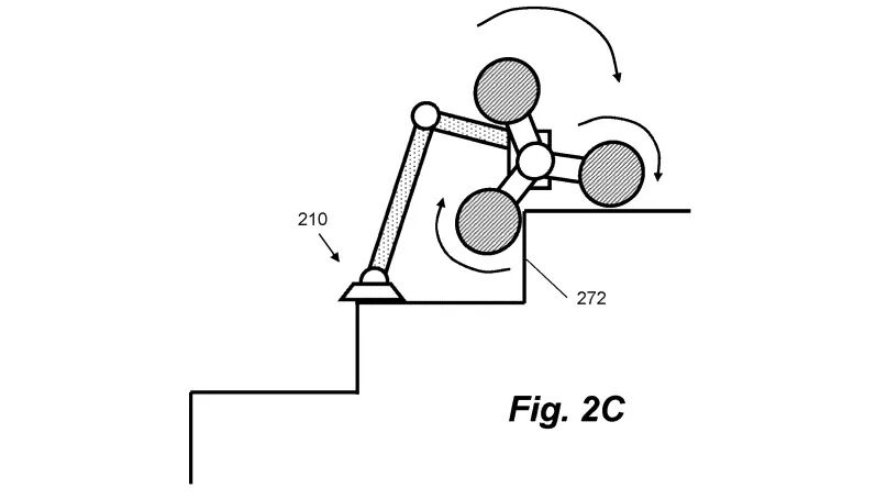 Dyson klimrobot patent foto