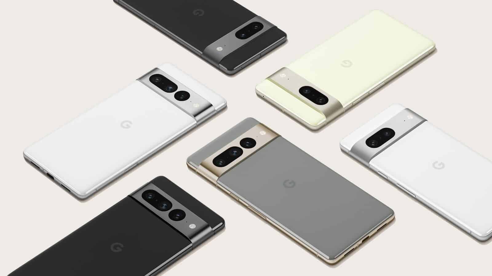 Google Pixel 7 en 7 Pro kleuren officiële afbeelding | Bron: Google