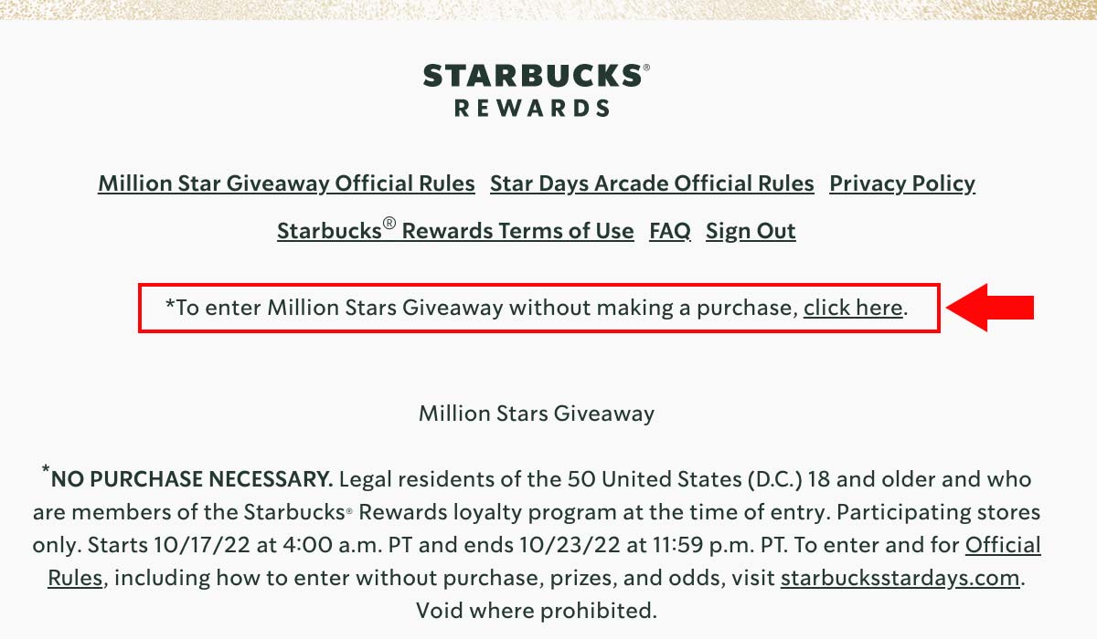 Hoe Starbucks Star Days Giveaway gratis te spelen.