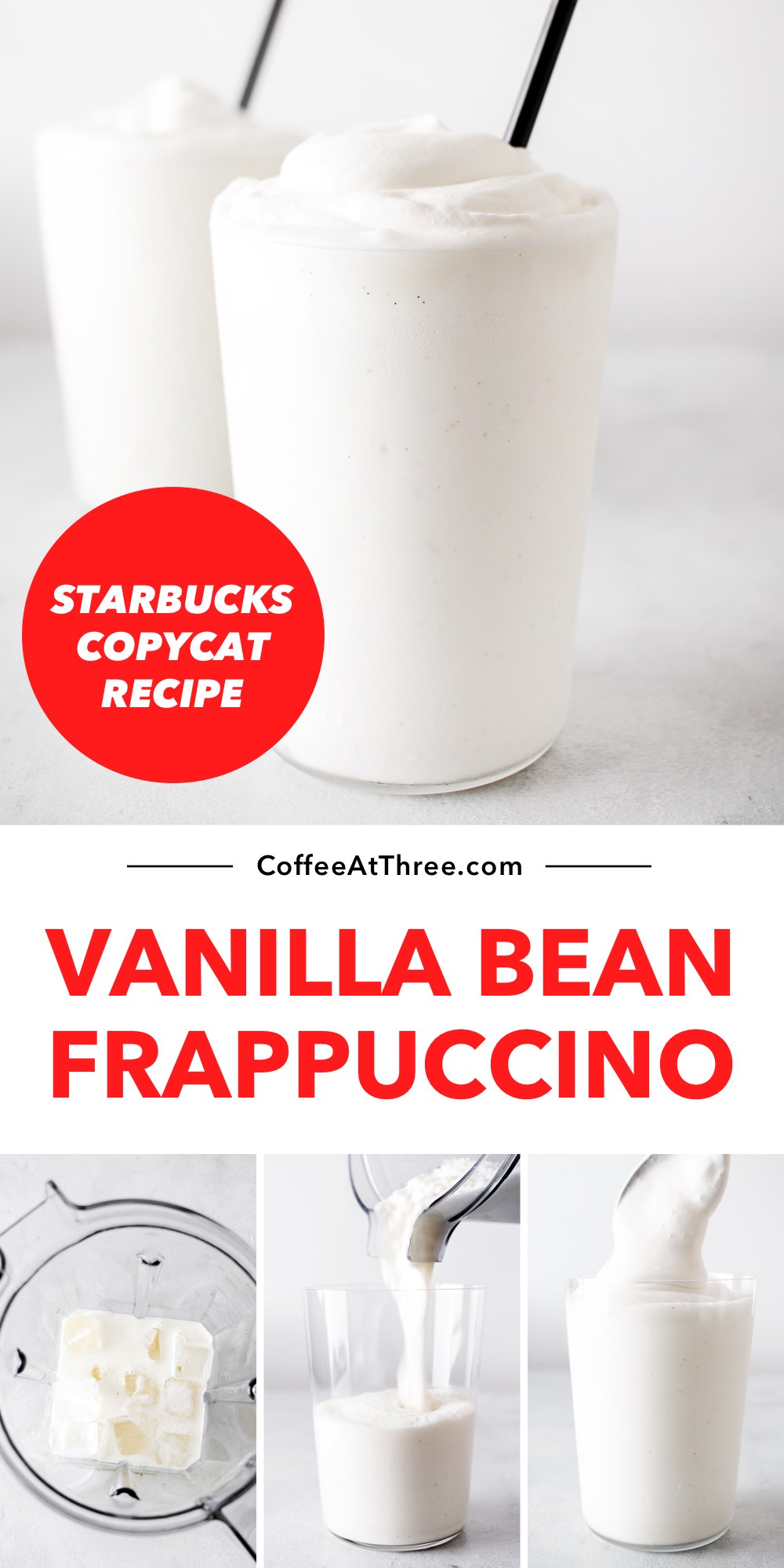 Starbucks VanilleBoon Frappuccino Copycat
