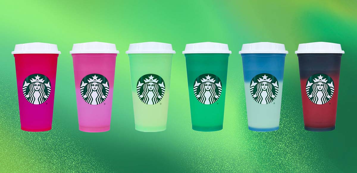 Starbucks Kleur Veranderende Hot Cup Set.