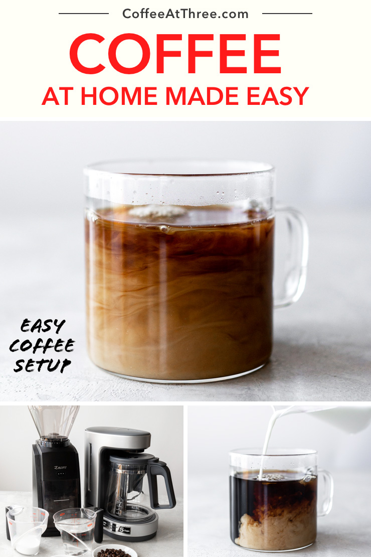 Eenvoudige koffie-installatie voor thuis