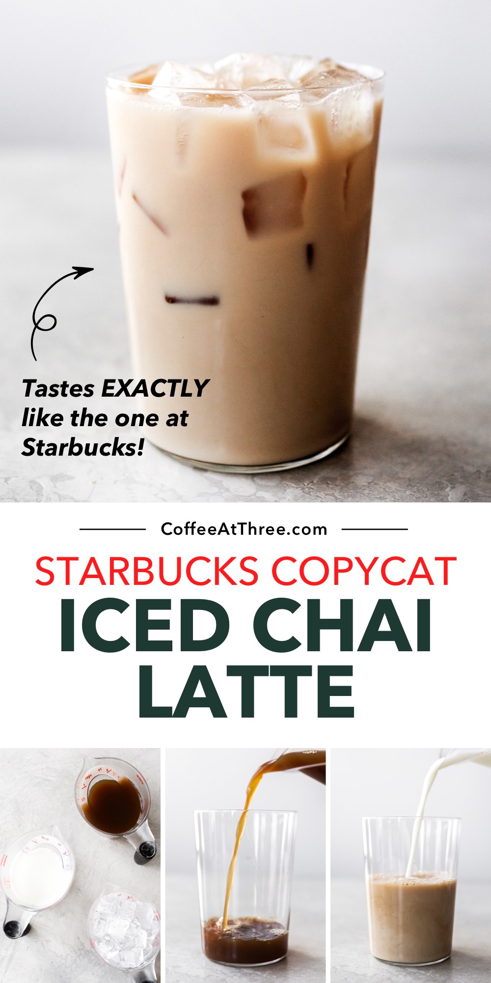 Starbucks Iced Chai Thee Latte Copycat