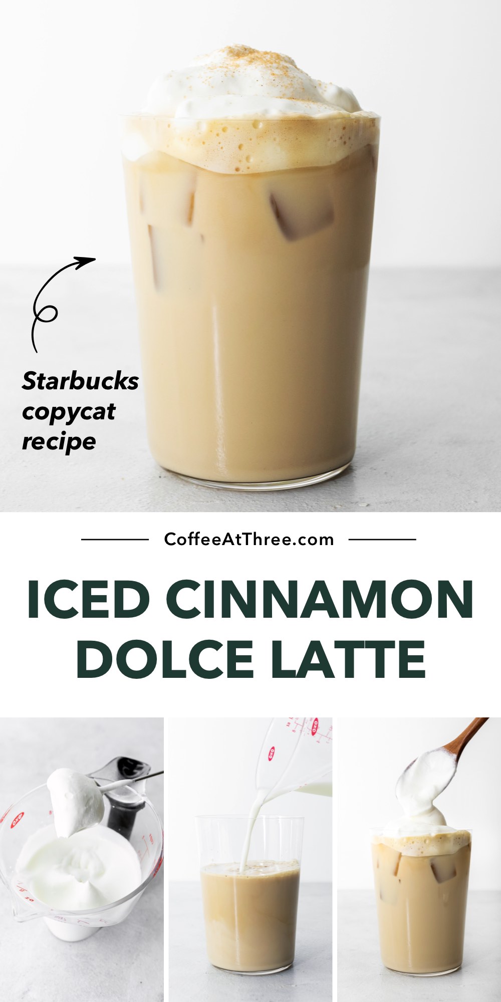 Starbucks Iced Kaneel Dolce Latte Copycat
