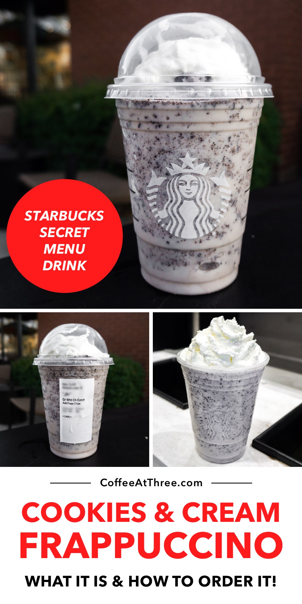 Koekjes en room frappuccino (Starbucks Secret Menu)