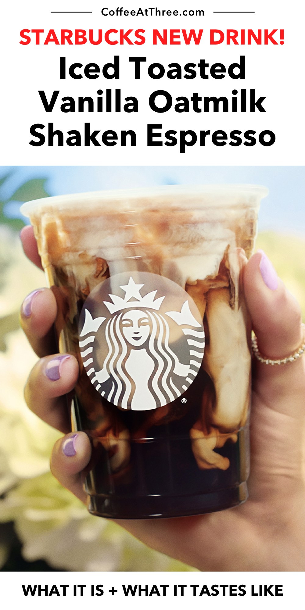 Starbucks New Drink: Iced Toasted Vanille Havermelk Shaken Espresso