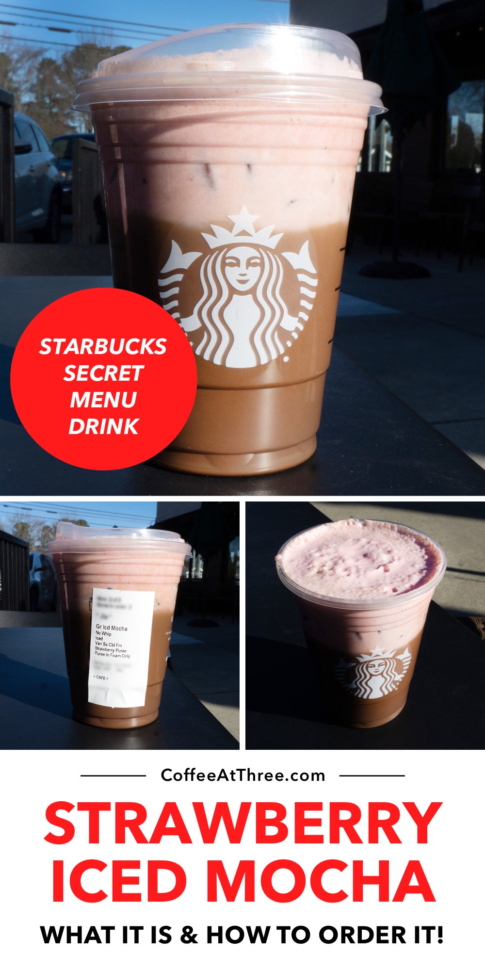 Strawberry Iced Mokka (Starbucks Geheim Menu)
