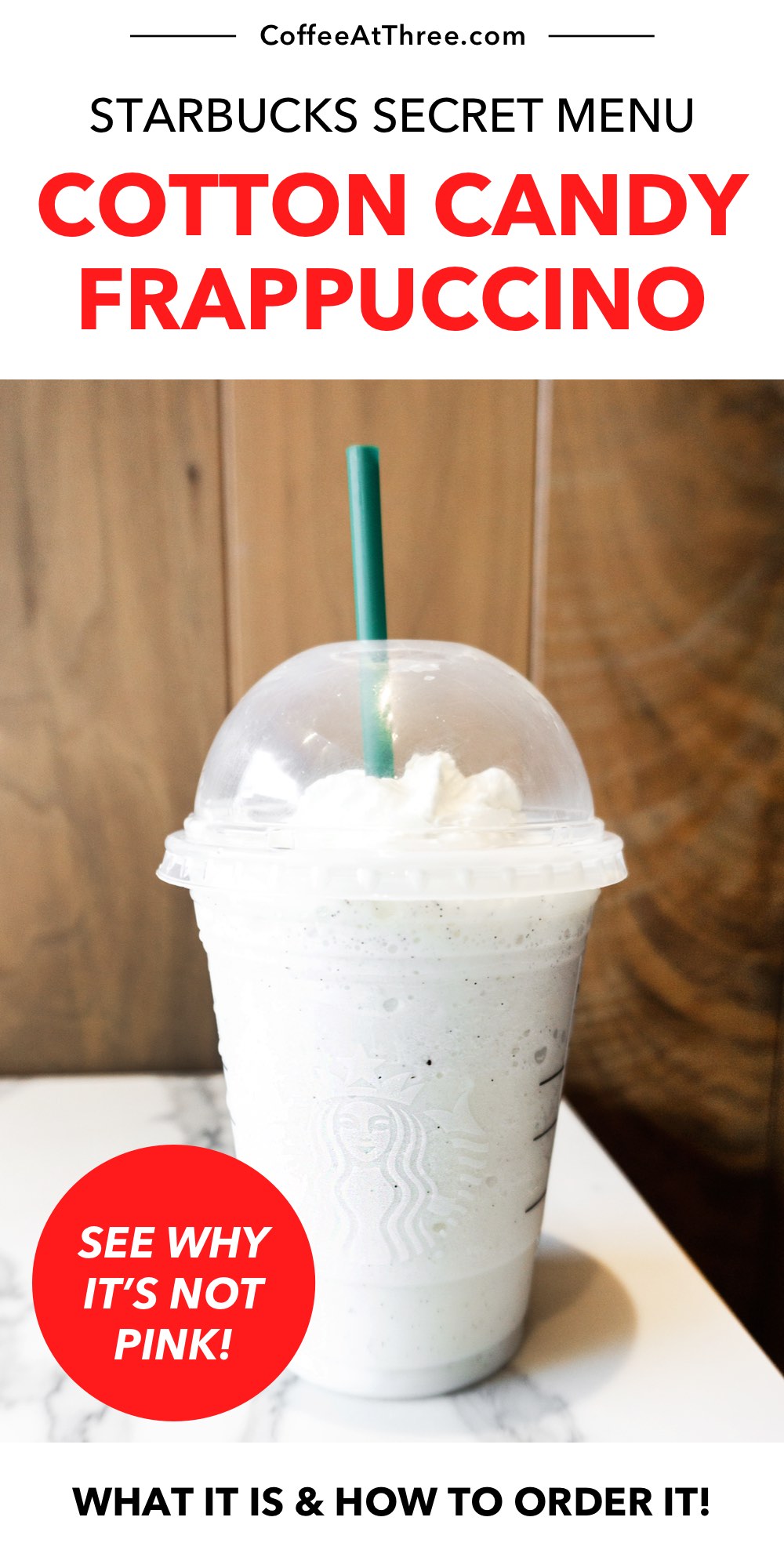 Suikerspin Frappuccino (Starbucks Secret Menu)