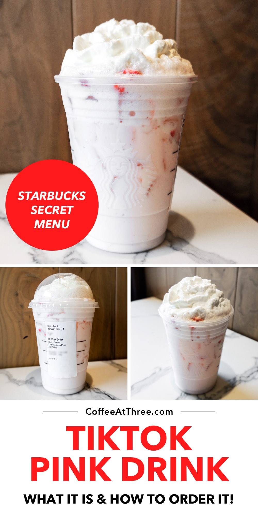 TikTok Roze Drankje (Starbucks Secret Menu)