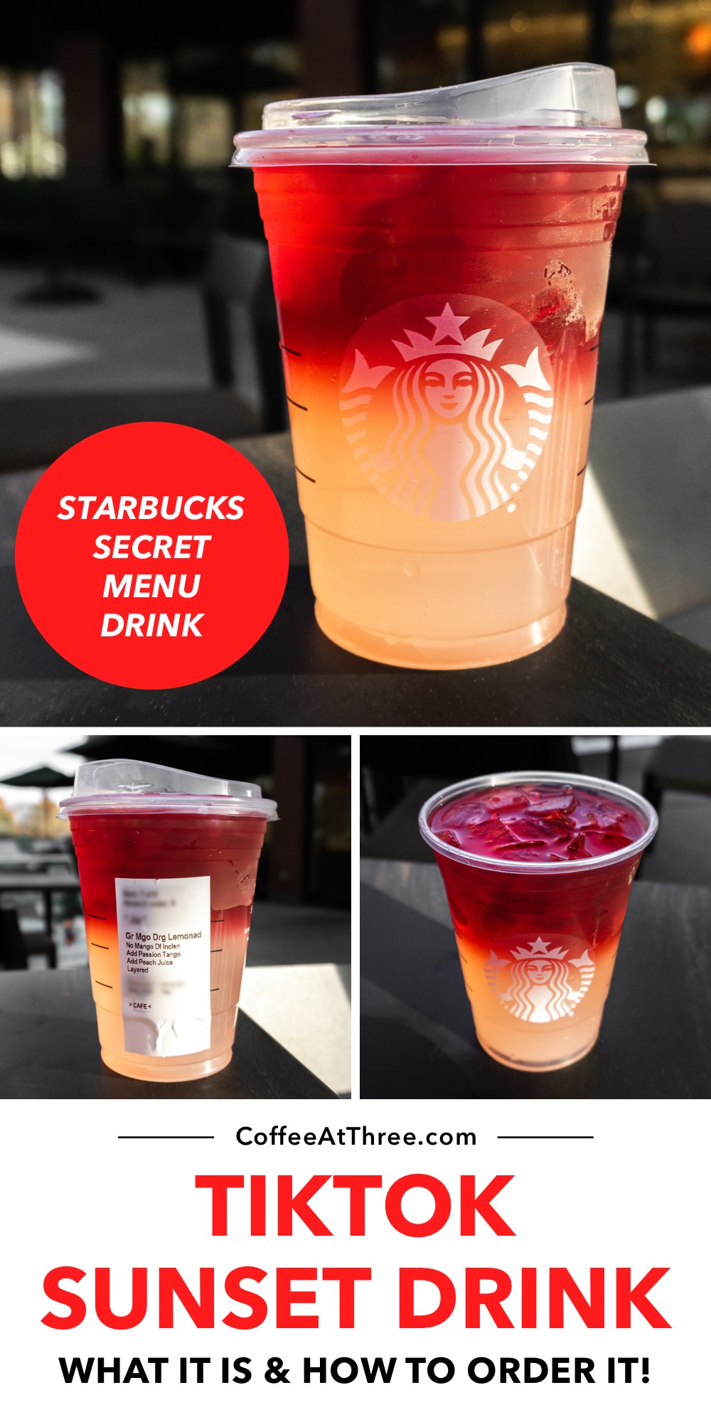 TikTok Sunset Drink (Starbucks Secret Menu)