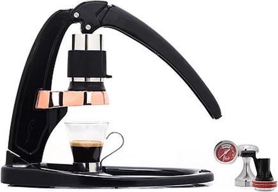 Flair Espressomaker Signature Zwart Met Manometer