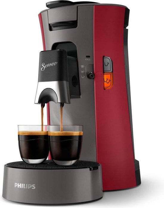 Philips CSA230/90 Senseo Select Koffiepadmachine Rood/Grijs